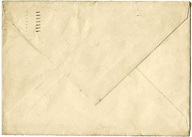 image of an envelope with the words 'letters to the ones i think i love'